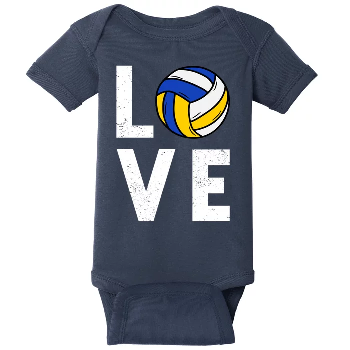 Love Volleyball Team Gift For Lovers Baby Bodysuit