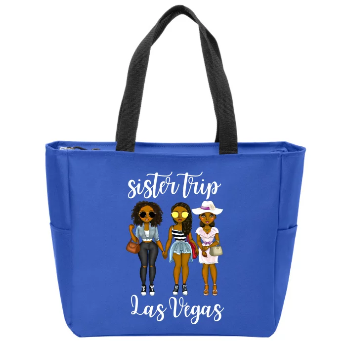 Las Vegas Trip Vacation Sisters Weekend Travel Lover Cute Gift Zip Tote Bag