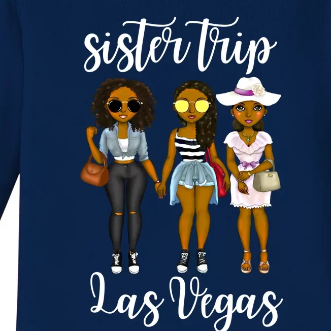 Las Vegas Trip Vacation Sisters Weekend Travel Lover Cute Gift Baby Long Sleeve Bodysuit