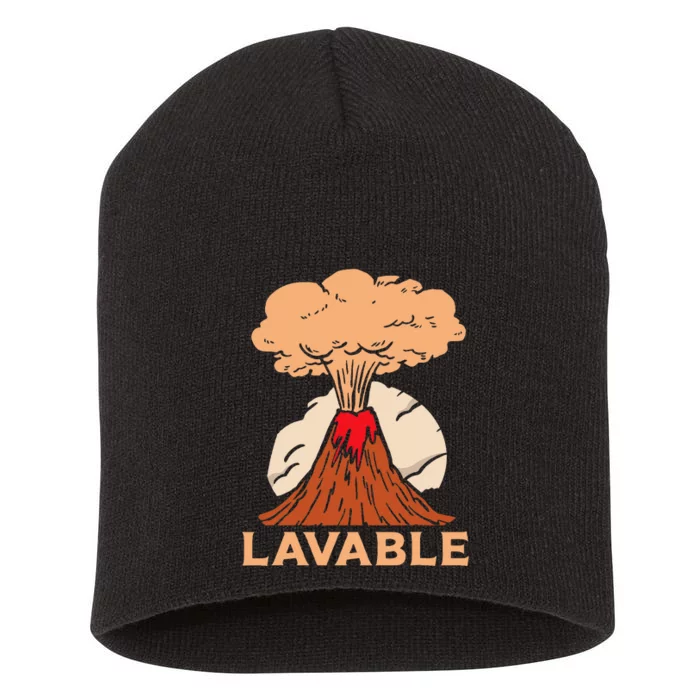 Lavable Volcanic Volcanoes Geology Lava Volcanoe Short Acrylic Beanie