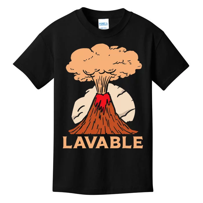 Lavable Volcanic Volcanoes Geology Lava Volcanoe Kids T-Shirt