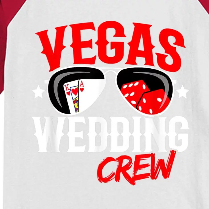 Las Vegas Wedding Party Married In Vegas Kids Colorblock Raglan Jersey