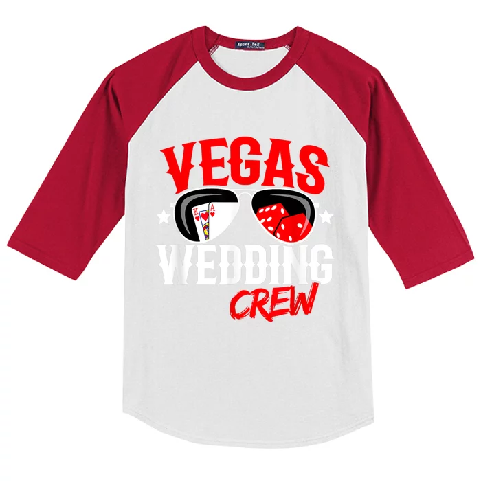 Las Vegas Wedding Party Married In Vegas Kids Colorblock Raglan Jersey