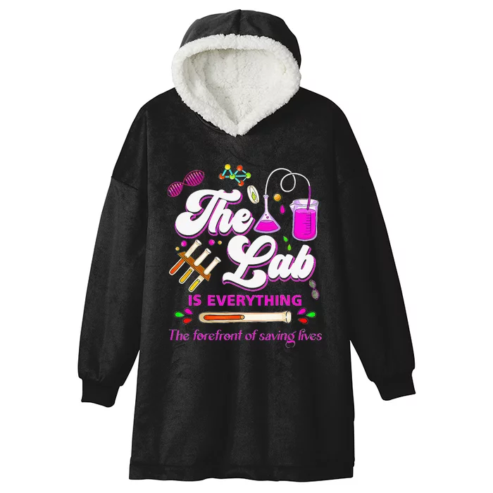 Lab Week 2024 The Lab Is Everything Medical Assistant Women Hooded Wearable Blanket