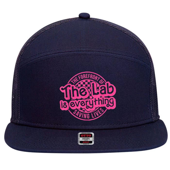 Lab Week 2024 The Lab Is Everything Lab Scientist 7 Panel Mesh Trucker Snapback Hat