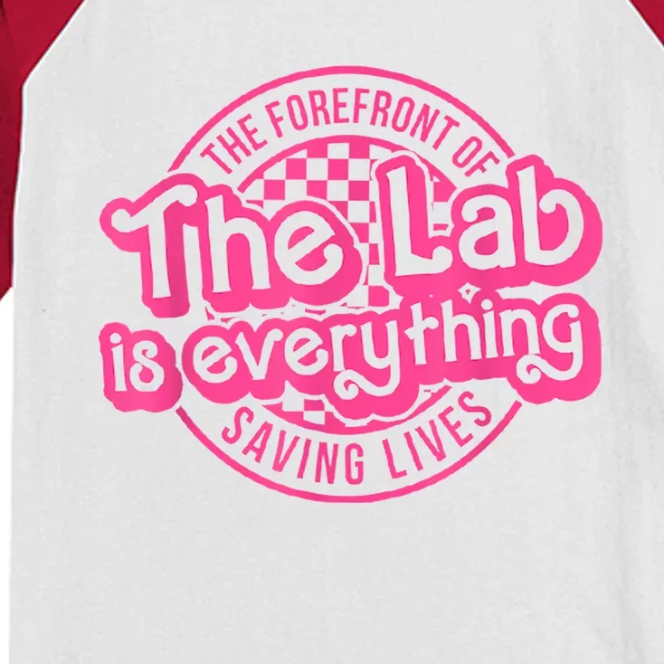 Lab Week 2024 The Lab Is Everything Lab Scientist Kids Colorblock Raglan Jersey