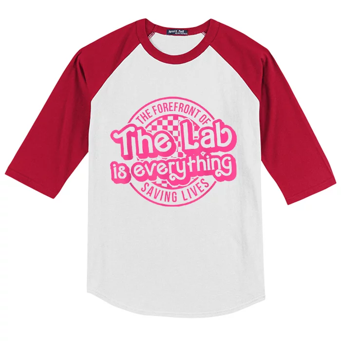 Lab Week 2024 The Lab Is Everything Lab Scientist Kids Colorblock Raglan Jersey