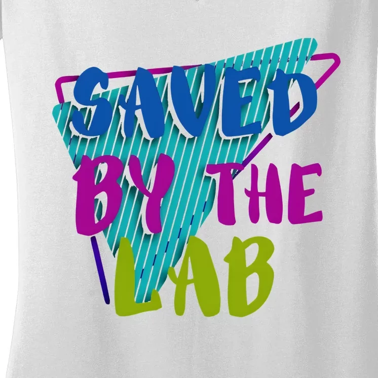 Lab Week 2024 Saved By The Lab Women's V-Neck T-Shirt