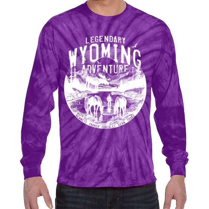 Legendary Wyoming Adventure 2024 Tie-Dye Long Sleeve Shirt