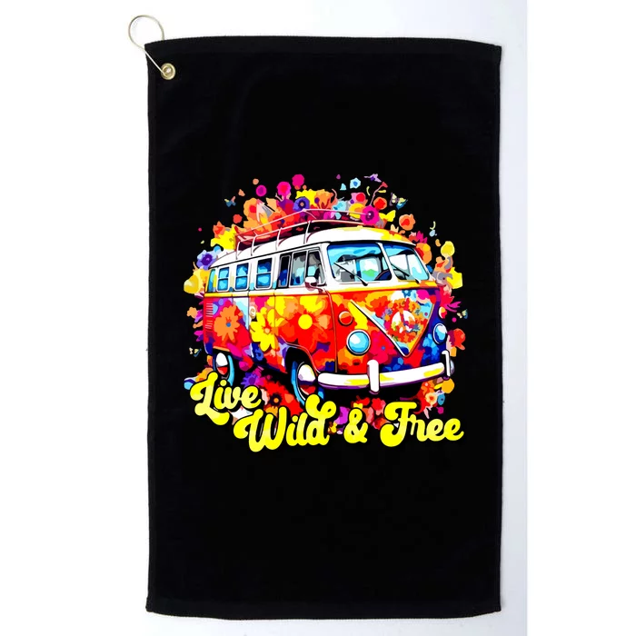 Live Wild And Free Platinum Collection Golf Towel