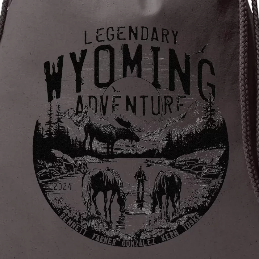 Legendary Wyoming Adventure 2024 Drawstring Bag