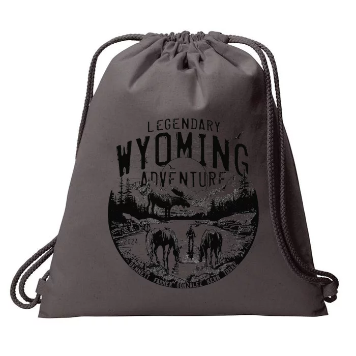 Legendary Wyoming Adventure 2024 Drawstring Bag