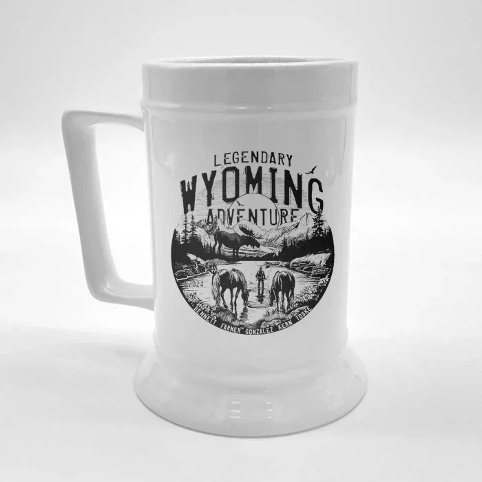 Legendary Wyoming Adventure 2024 Front & Back Beer Stein