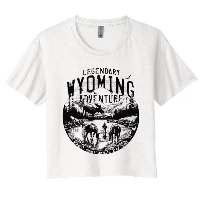 Legendary Wyoming Adventure 2024 Women's Crop Top Tee