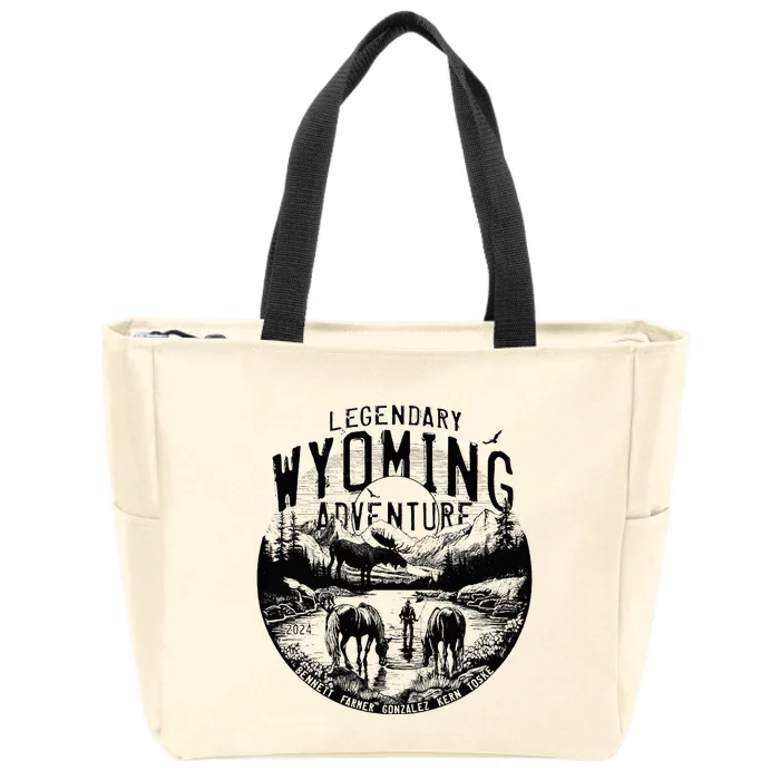 Legendary Wyoming Adventure 2024 Zip Tote Bag