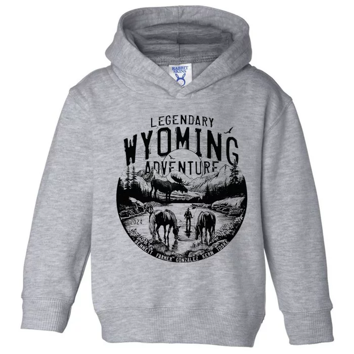 Legendary Wyoming Adventure 2024 Toddler Hoodie