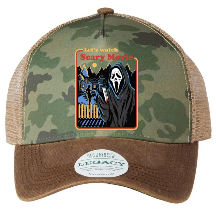 Let's Watch A Scary Movie Funny Halloween Legacy Tie Dye Trucker Hat