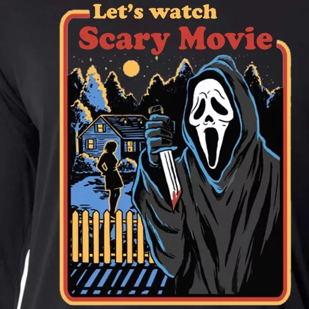 Let's Watch A Scary Movie Funny Halloween Cooling Performance Long Sleeve Crew