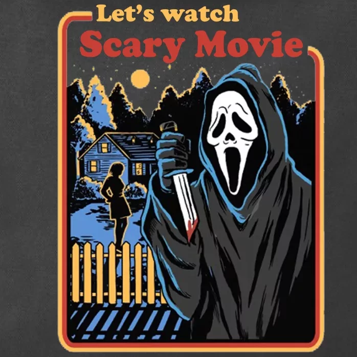 Let's Watch A Scary Movie Funny Halloween Zip Tote Bag