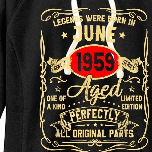 Legends Were Born In June 1959 64 Years Old Gifts 64th Bday Women's Fleece Hoodie