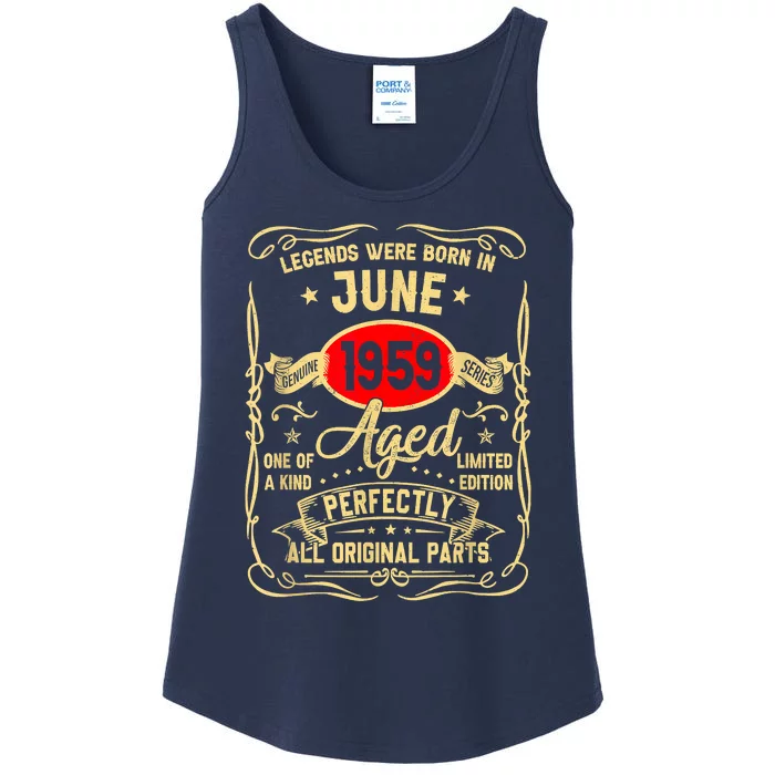 Legends Were Born In June 1959 64 Years Old Gifts 64th Bday Ladies Essential Tank