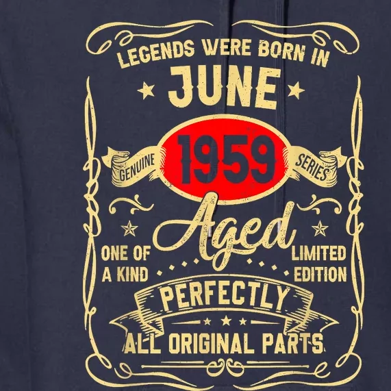 Legends Were Born In June 1959 64 Years Old Gifts 64th Bday Premium Hoodie