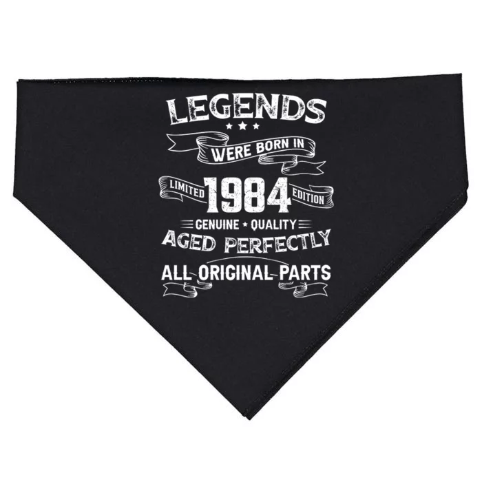 Legends Were Born In 1984 USA-Made Doggie Bandana