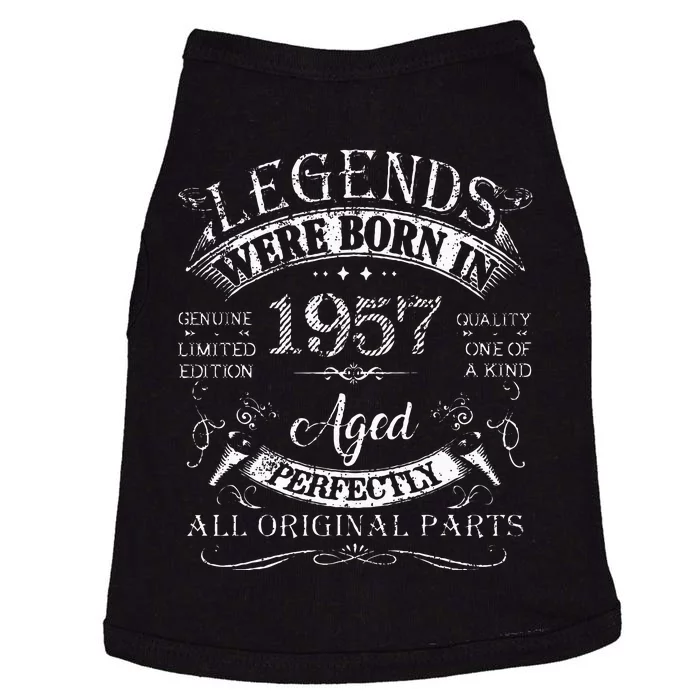 Legends Were Born In 1957 66 Years Old Gifts 66th Birthday Doggie Tank