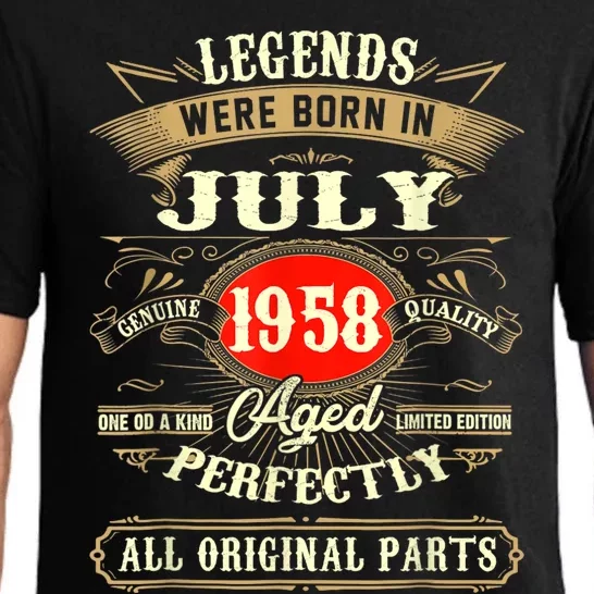 Legends Were Born In July 1958 65th Birthday Gifts Pajama Set