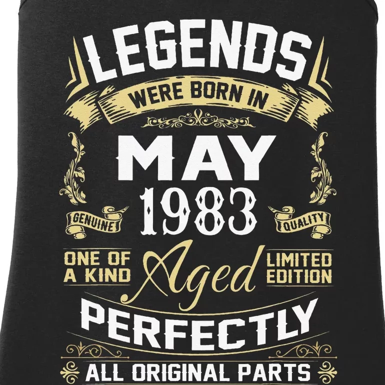 Legends Were Born In May 1983 40 Year Old Birthday Gifts Ladies Essential Tank