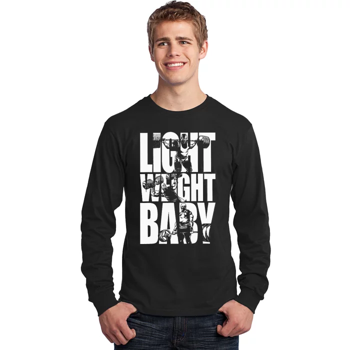 Light Weight Baby Ronnie Coleman Squat Bench Deadlift Gym Long Sleeve Shirt