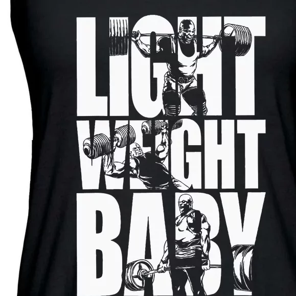 Light Weight Baby Ronnie Coleman Squat Bench Deadlift Gym Ladies Essential Flowy Tank