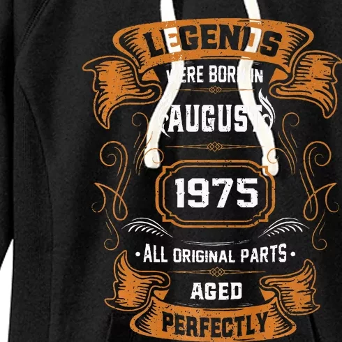 Legends were born in August 1975 birthday gift Premium Women's Fleece Hoodie