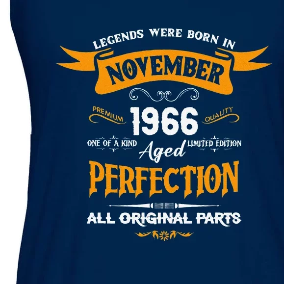 Legends Were Born In November 1966 – Happy Birthday Ladies Essential Flowy Tank