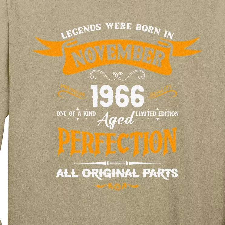 Legends Were Born In November 1966 – Happy Birthday Long Sleeve Shirt