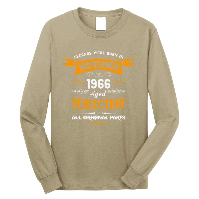 Legends Were Born In November 1966 – Happy Birthday Long Sleeve Shirt