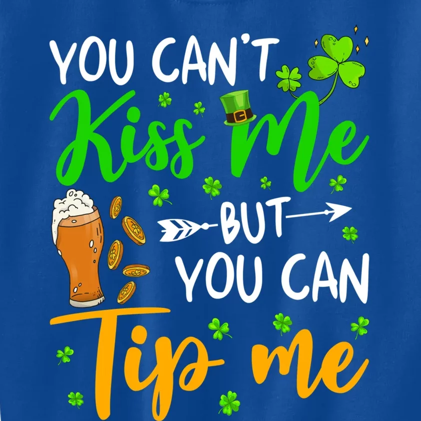 Lucky Waitress Bartender Waiter Tee Shamrock St Patricks Day Gift Kids Sweatshirt