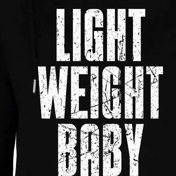 Light Weight Baby  Old School Bodybuilding Womens Funnel Neck Pullover Hood