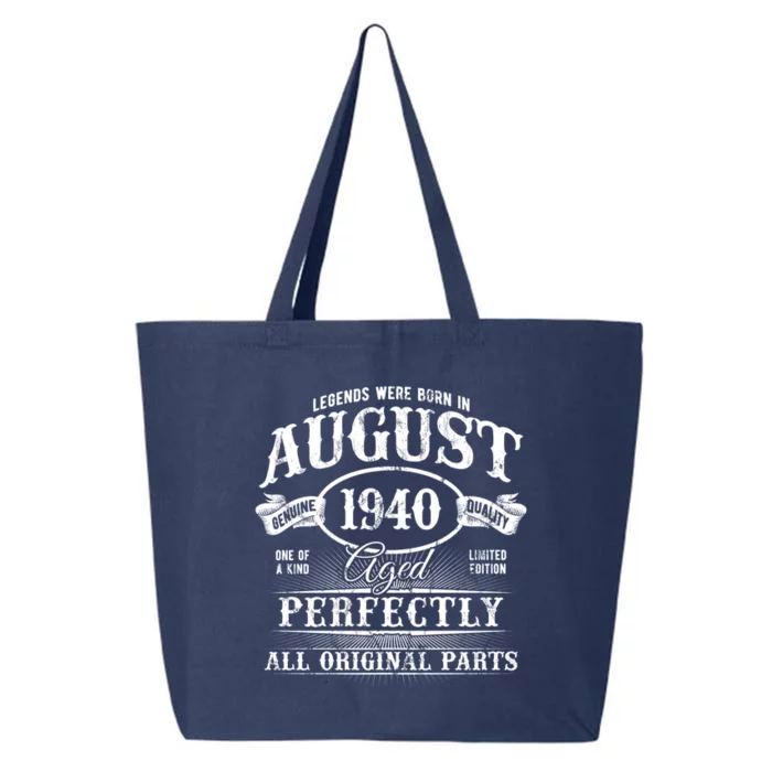 Legends Were Born In August 1940 Vintage Birthday Gift 25L Jumbo Tote