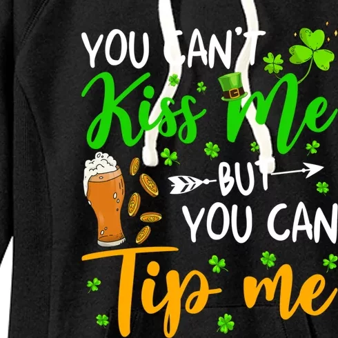 Lucky Waitress Bartender Waiter Tee Shamrock St Patricks Day Gift Women's Fleece Hoodie