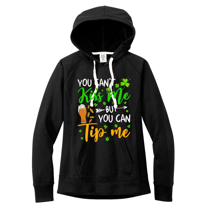 Lucky Waitress Bartender Waiter Tee Shamrock St Patricks Day Gift Women's Fleece Hoodie