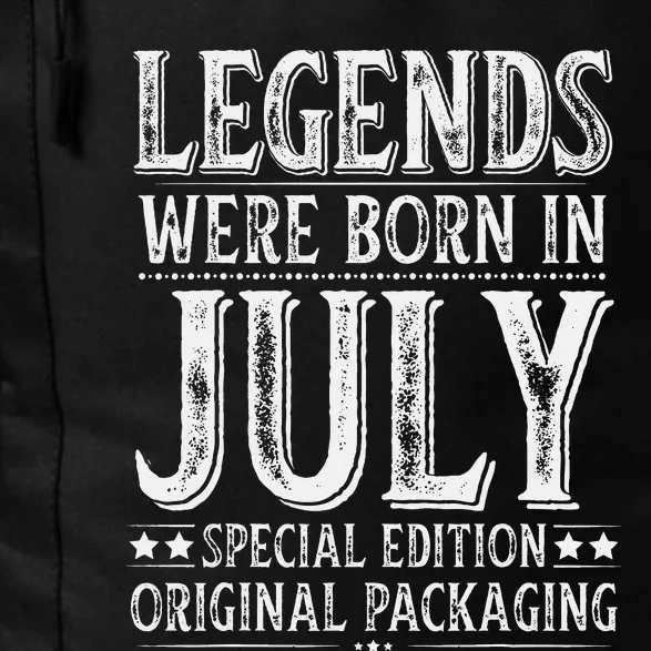 Legends were Born in July Birthday Original Packaging Daily Commute Backpack