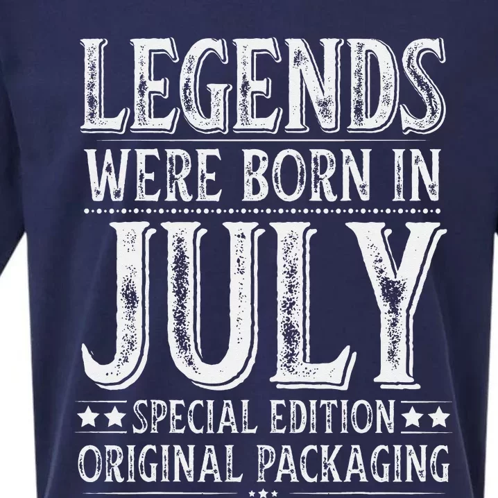 Legends were Born in July Birthday Original Packaging Sueded Cloud Jersey T-Shirt