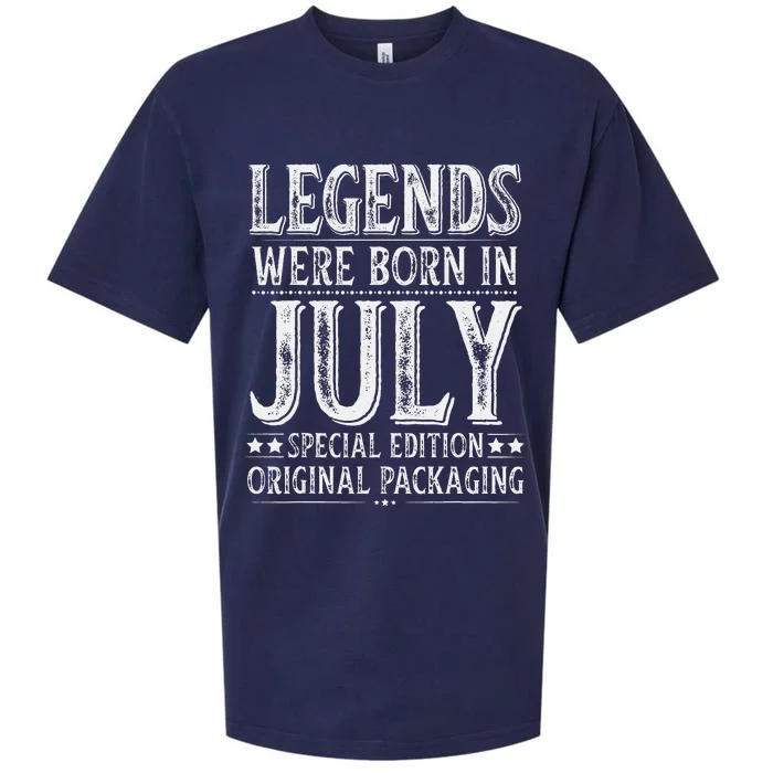 Legends were Born in July Birthday Original Packaging Sueded Cloud Jersey T-Shirt