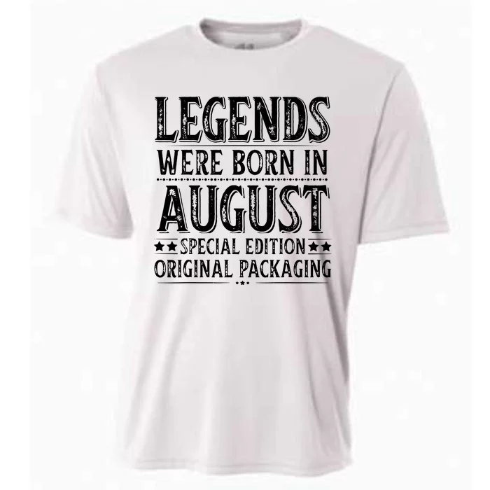 Legends Were Born In August Birthday Original Packaging Cooling Performance Crew T-Shirt