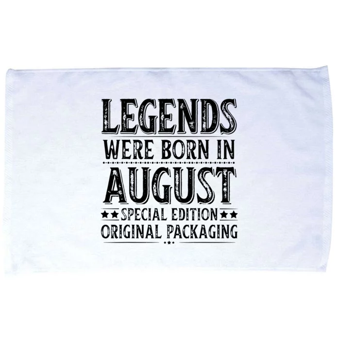 Legends Were Born In August Birthday Original Packaging Microfiber Hand Towel