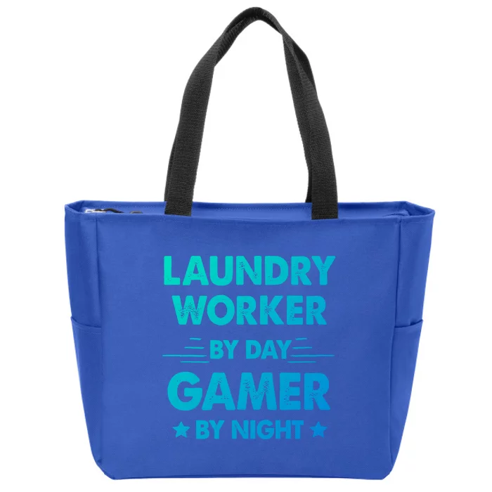 Laundry Worker By Day Gamer By Night Cute Gift Zip Tote Bag