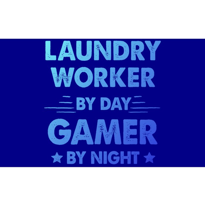 Laundry Worker By Day Gamer By Night Cute Gift Bumper Sticker