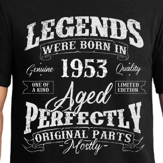 Legends Were Born In 1953 Year Of Birth Birthday Pajama Set