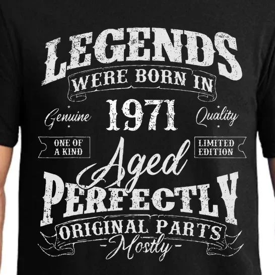 Legends Were Born In 1971 Year Of Birth Birthday Pajama Set